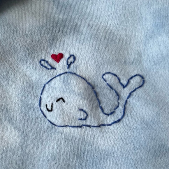 DIY Tiedye Hand Embroidery Cropped Hoodie - Picture 2 of 2